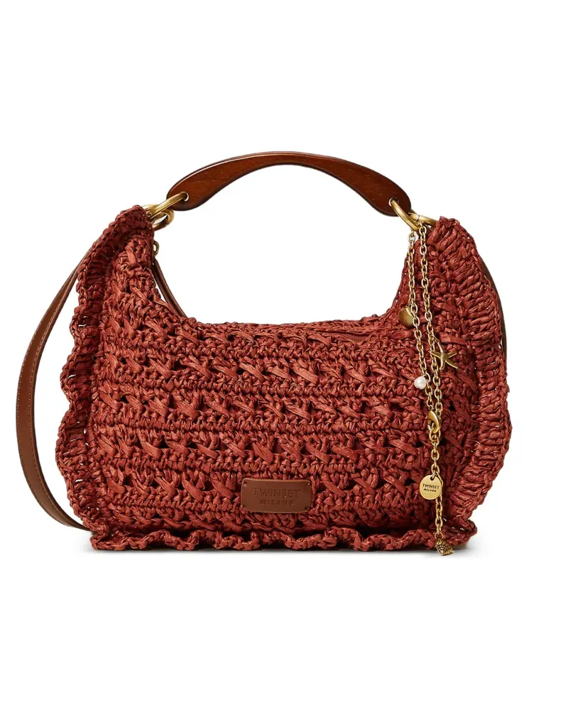 Twin-Set Handtasche mit Rüschen - Rot Rot