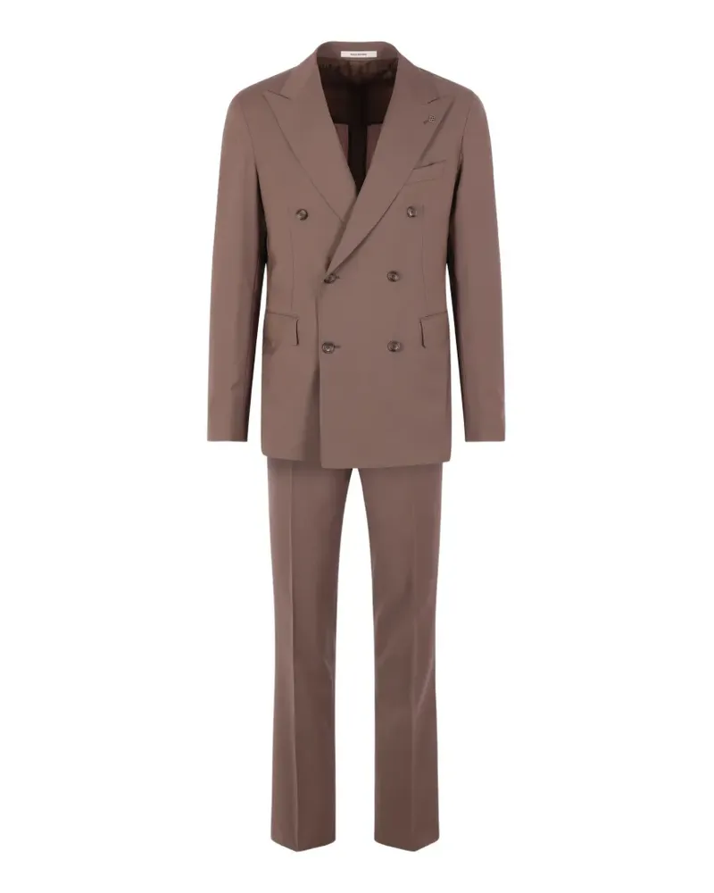 Tagliatore Doppelreihiger Anzug - Braun Braun