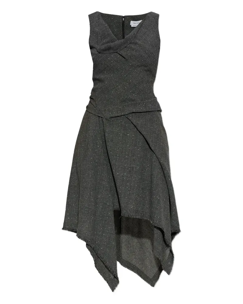 Alexander McQueen sleeveless asymmetrical dress - Grau Grau