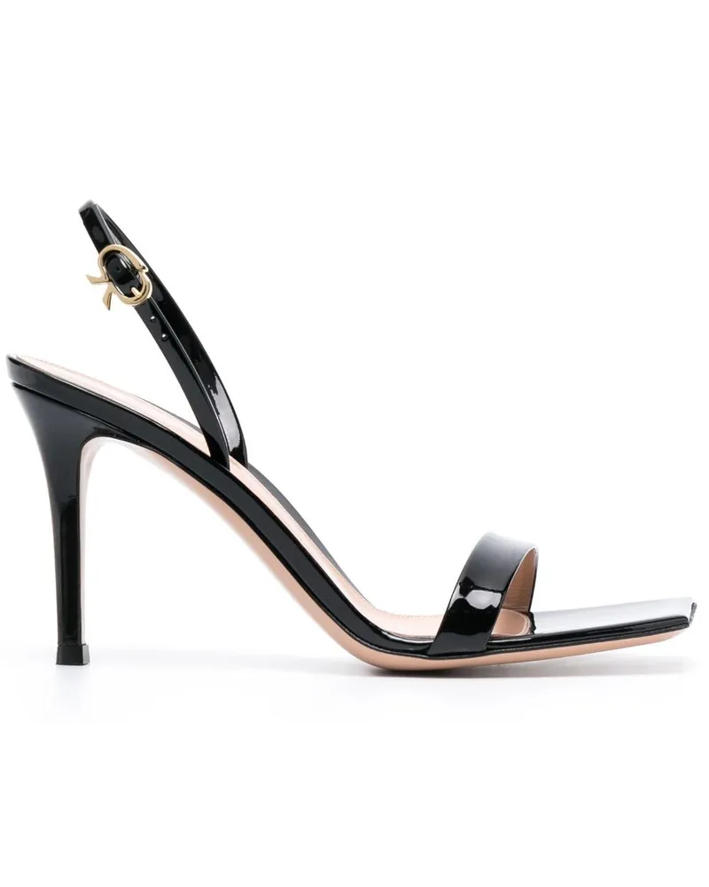 Gianvito Rossi Ribbon Sandalen 85mm - Schwarz Schwarz