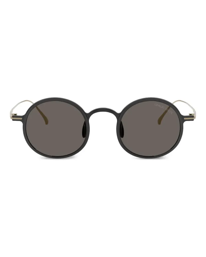 Giorgio Armani Sonnenbrille mit rundem Gestell - Gold Gold