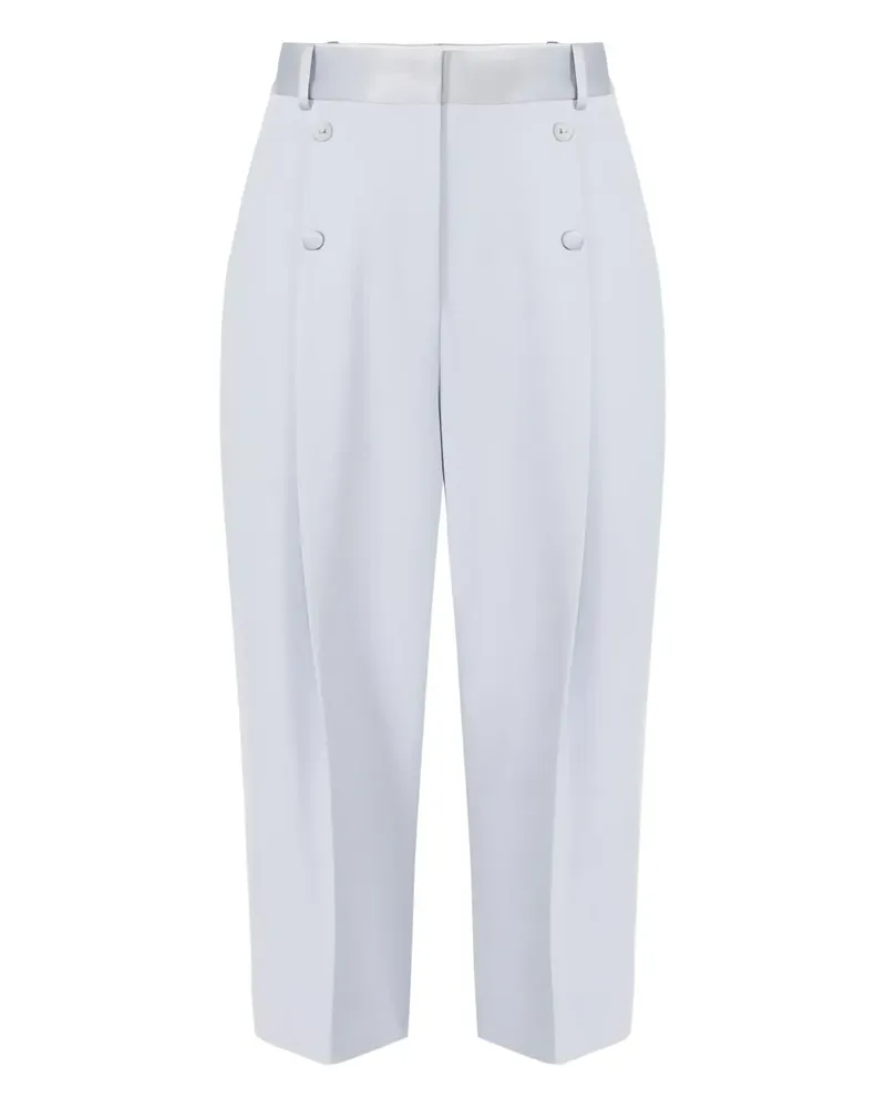 Elisabetta Franchi Hose mit geknöpftem Bund - Blau Blau