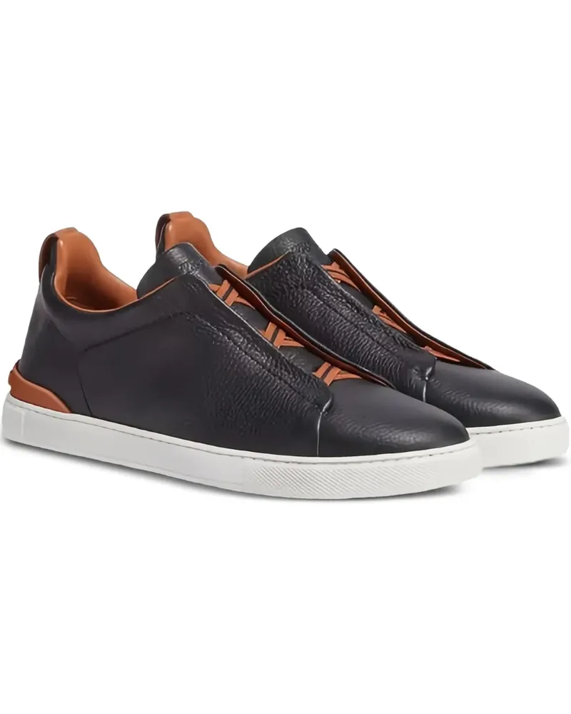 Ermenegildo Zegna Triple Stitch Sneakers - Schwarz Schwarz