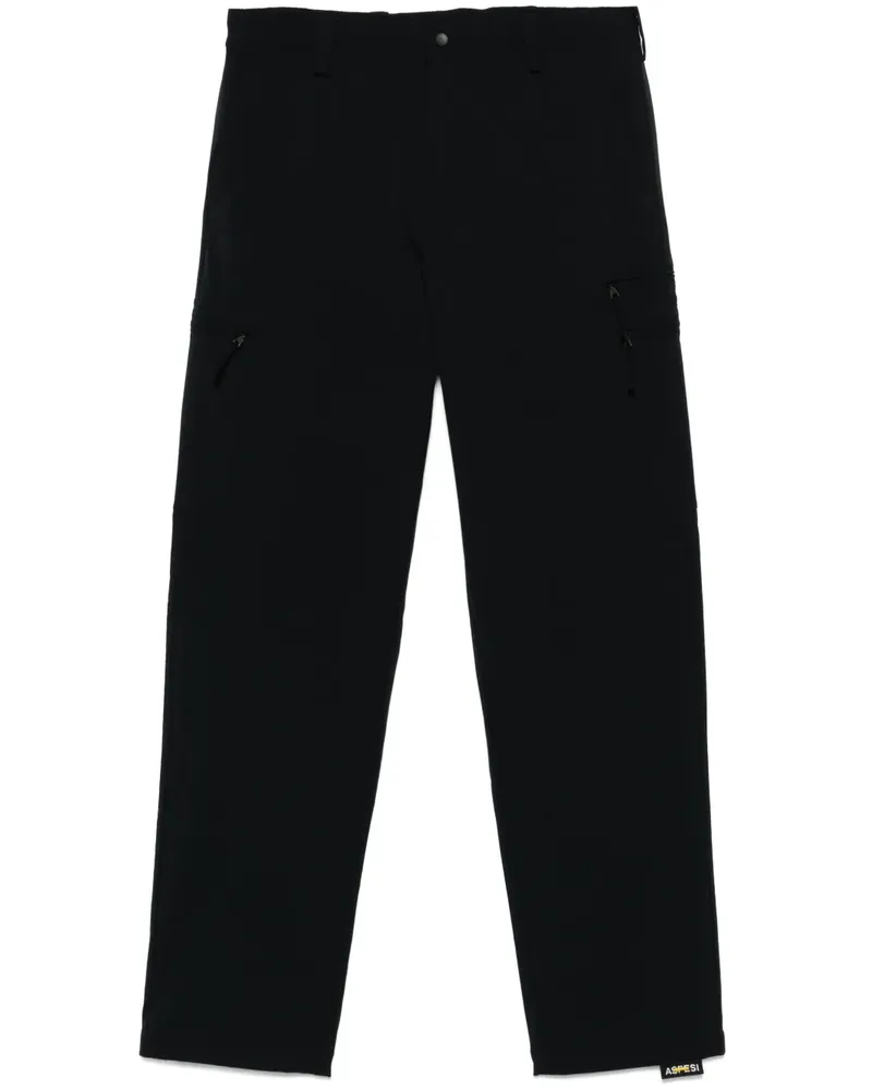 ASPESI Cargohose im Tapered-Design - Schwarz Schwarz