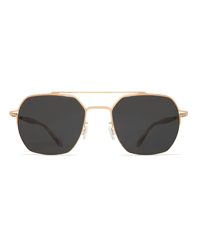 Mykita Geometrische Arlo Sonnenbrille - Gold Gold