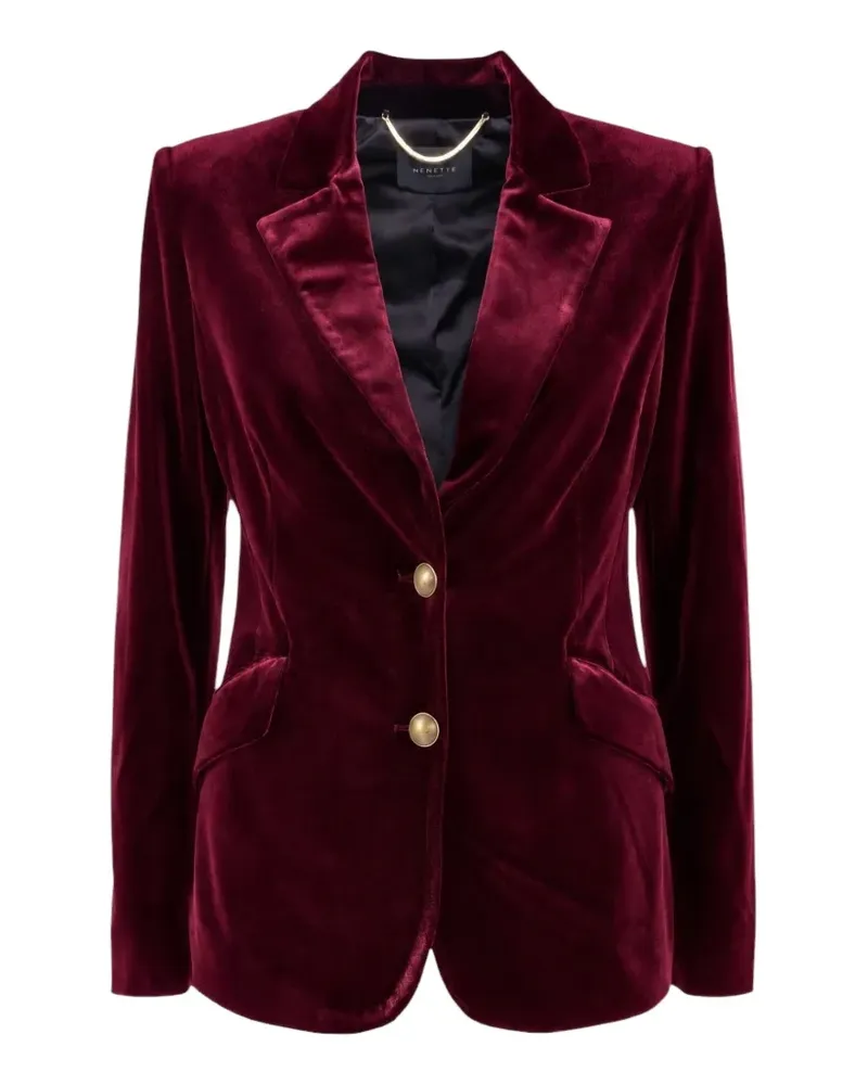 NENETTE Einreihiger Briatico Blazer aus Samt - Rot Rot