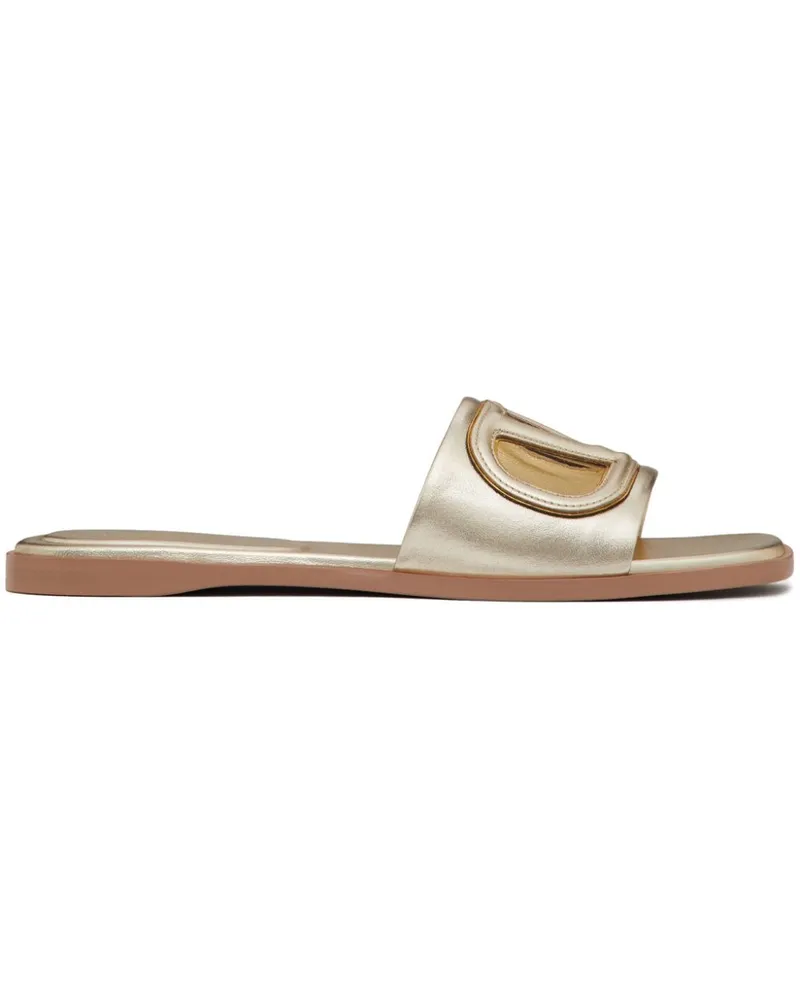 Valentino Garavani VLogo Sandalen mit Cut-Out - Gold Gold