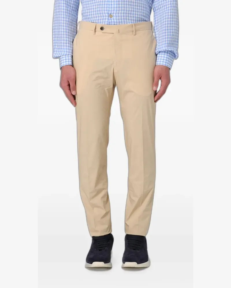 PT TORINO pressed-crease chino trousers - Nude Nude