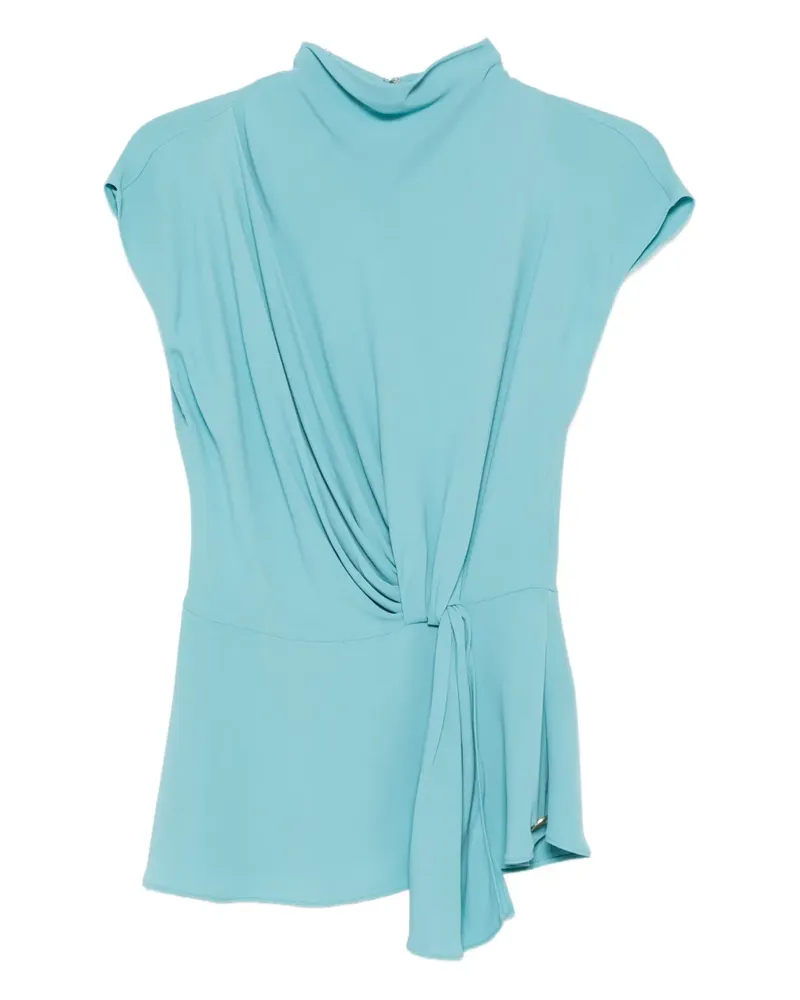 Karl Lagerfeld Asymmetrisches Top mit Drapierung - Blau Blau