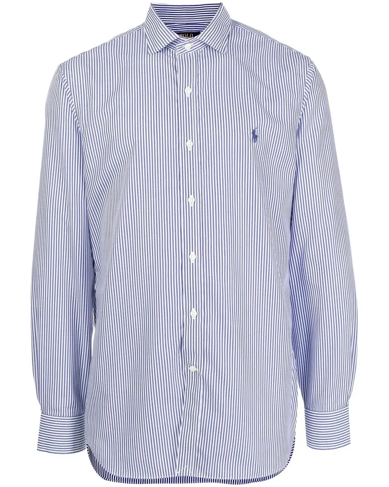 Ralph Lauren Hemd mit Nadelstreifen - Blau Blau