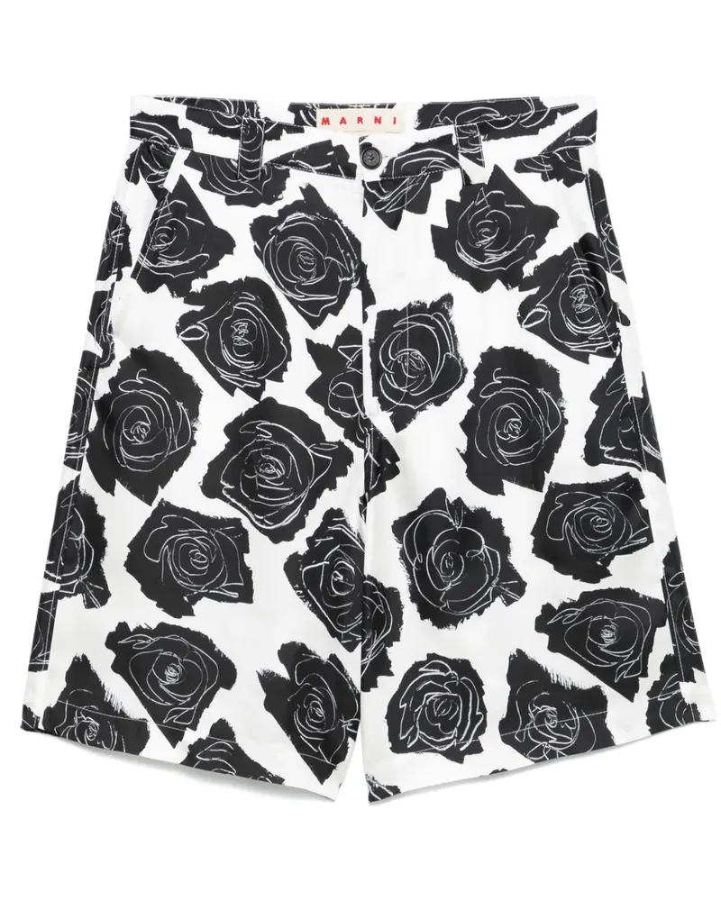 Marni Shorts aus Seide - Weiß Weiß