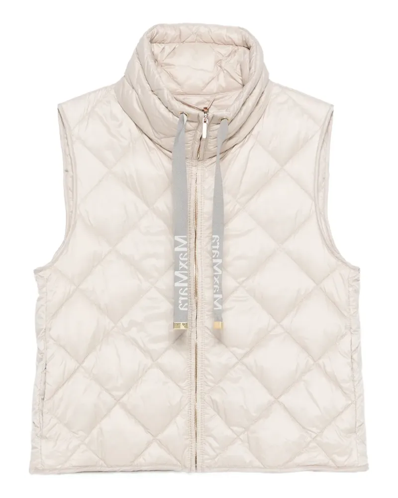 Max Mara quilted-pattern gilet - Nude Nude