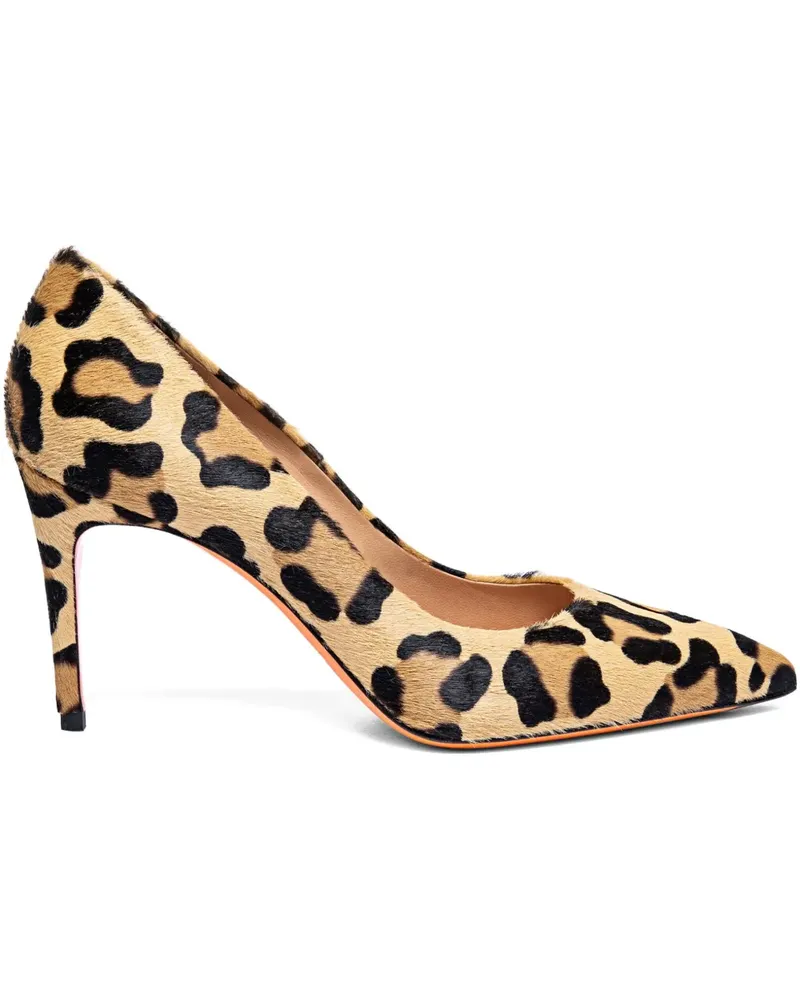 Santoni Pumps mit Animal-Print 85mm - Nude Nude