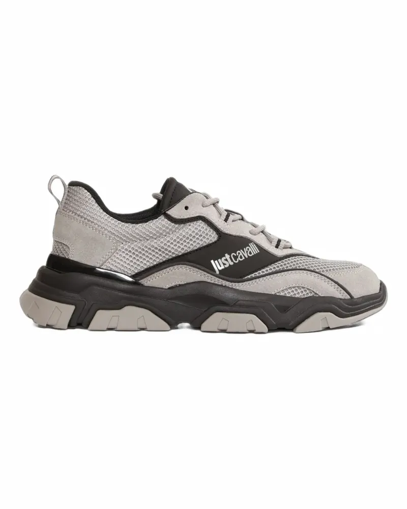 Just Cavalli Sneakers mit Logo-Print - Grau Grau