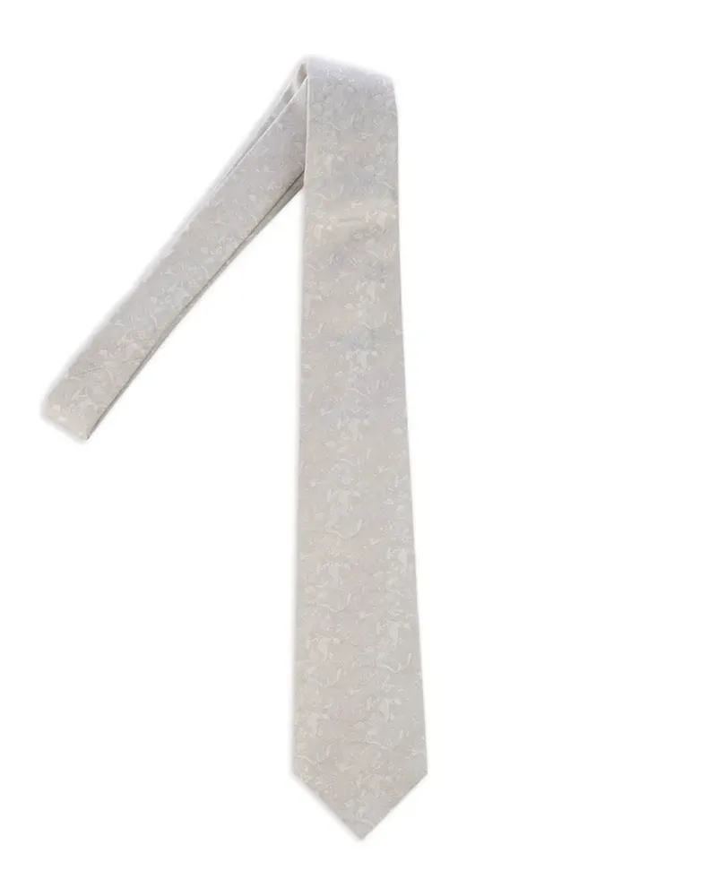 Corneliani jacquard-pattern tie - Nude Nude