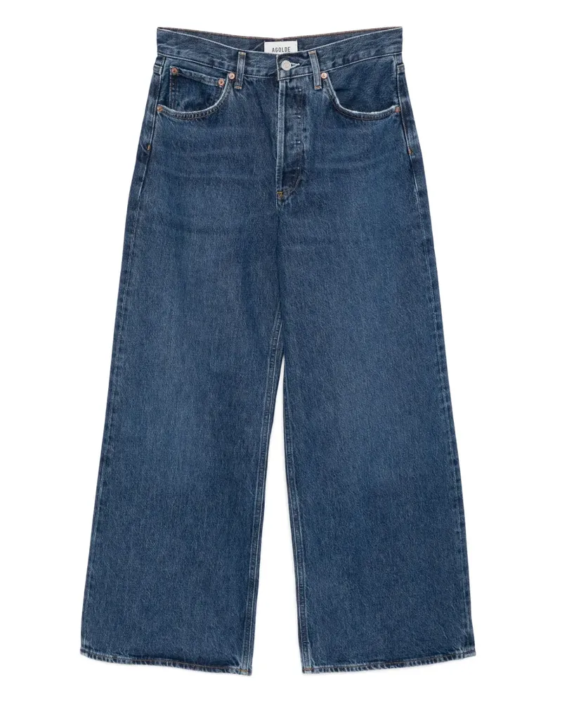 AGOLDE DAME Jeans mit hohem Bund - Blau Blau