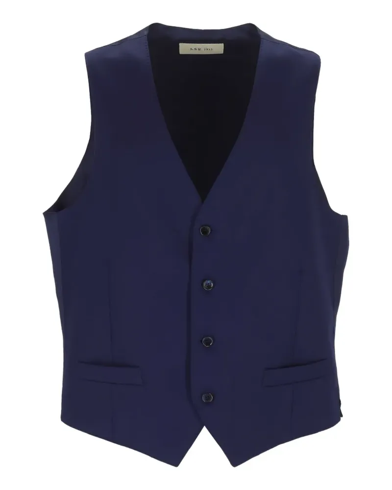 Luigi Bianchi Mantova button-up waistcoat - Blau Blau