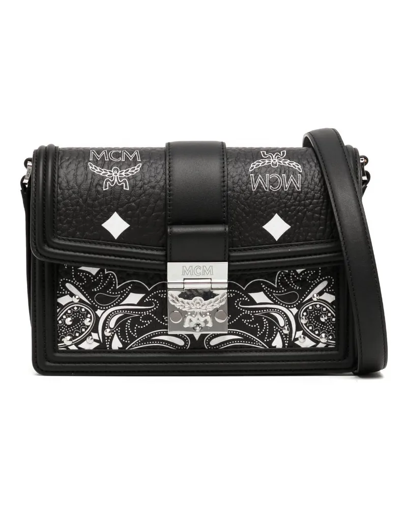 MCM Kleine Tracy Schultertasche - Schwarz Schwarz