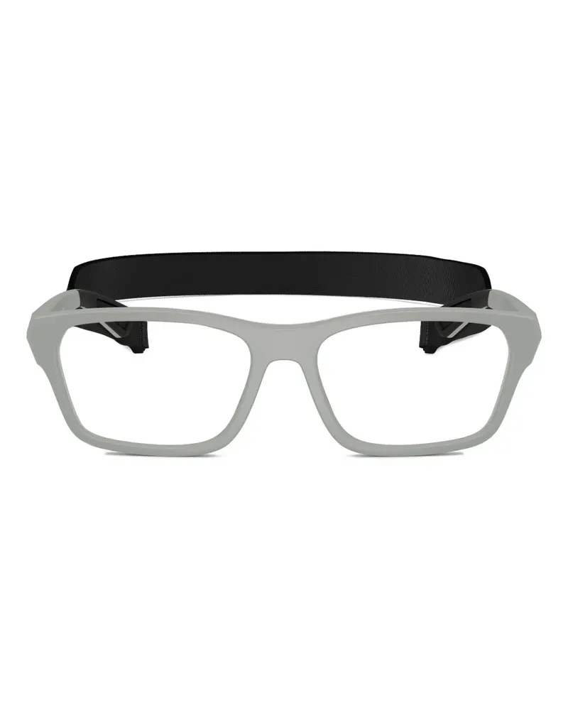 Prada Brille mit eckigem Gestell - Grau Grau