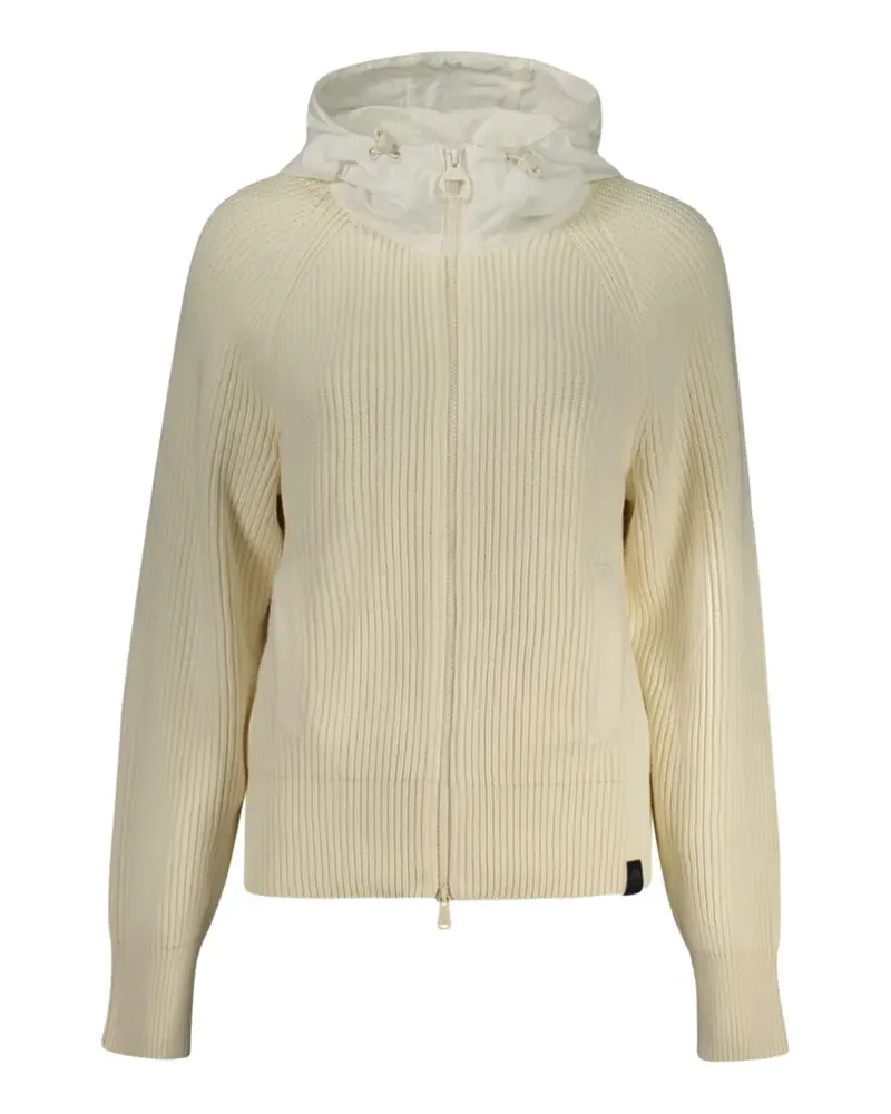 North Sails ribbed-knit hooded cardigan - Nude Nude