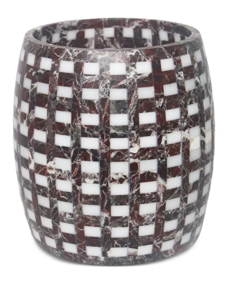 Editions Milano Lace Vase aus Marmor - Rot Rot