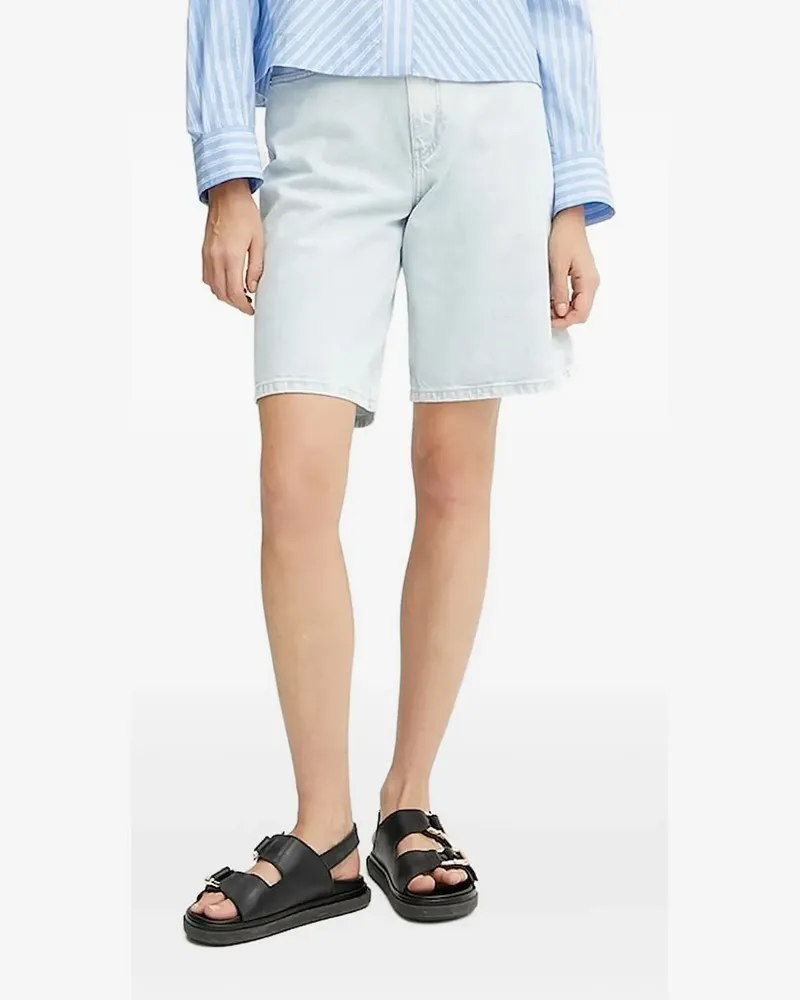IVY & OAK Ausgeblichene Jeans-Shorts - Blau Blau