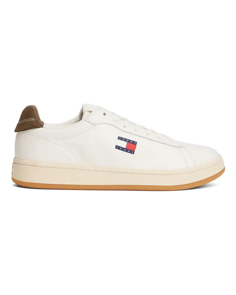 Tommy Hilfiger logo-patch lace-up fastening sneakers - Nude Nude