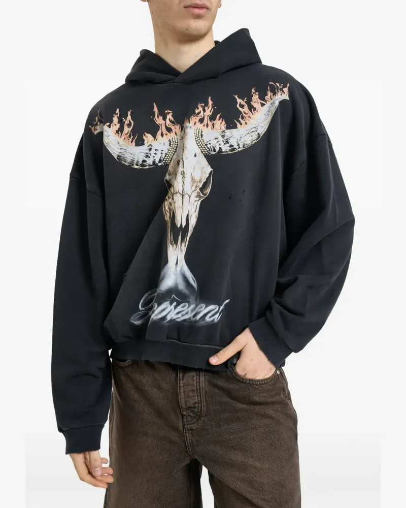 REPRESENT Hoodie mit British Cowboys-Print - Schwarz Schwarz