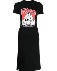 Charles Jeffrey Loverboy Kleid mit grafischem Print Schwarz