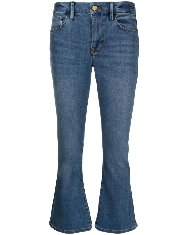 Frame Denim Tief sitzende Schlagjeans - Blau Blau