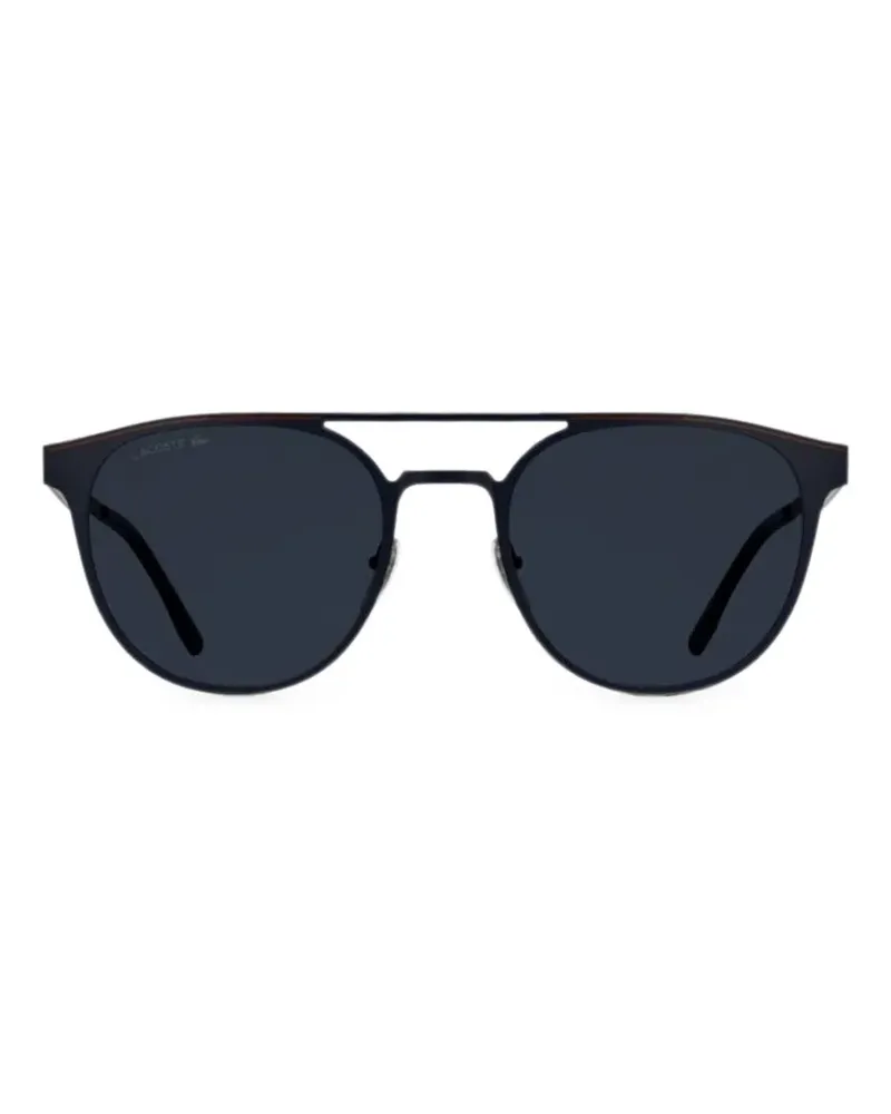 Lacoste Runde Sonnenbrille mit Doppelsteg - Blau Blau