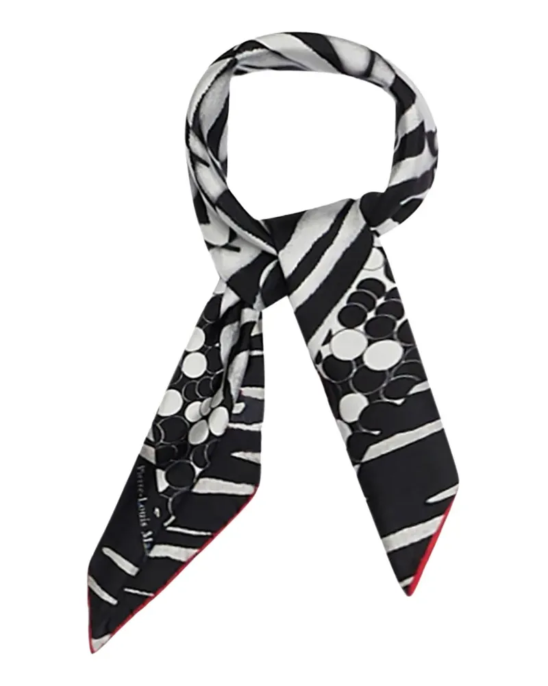 Pierre-Louis Mascia geometric-pattern scarf - Schwarz Schwarz