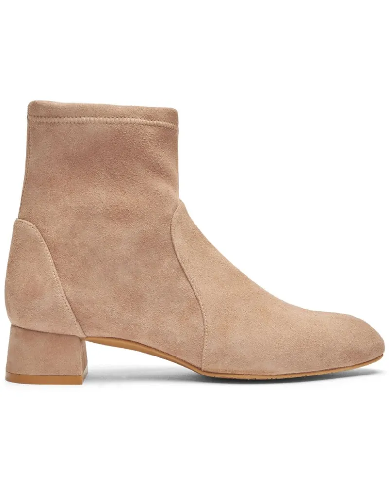 Stuart Weitzman Grace Sock-Stiefeletten 35mm - Nude Nude