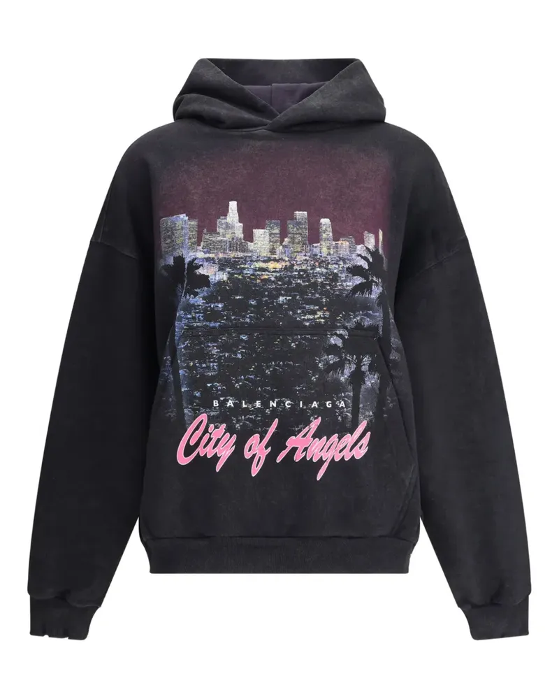 Balenciaga Los Angeles Hoodie - Schwarz Schwarz