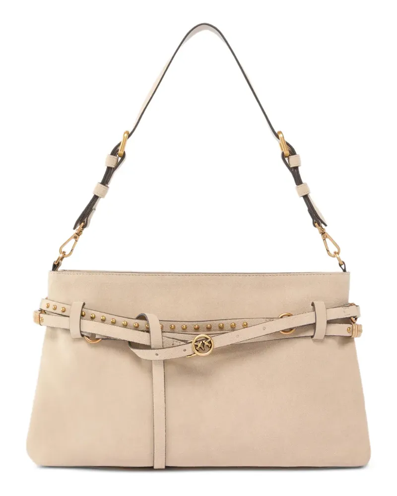 Pinko Schultertasche mit Nieten - Nude Nude