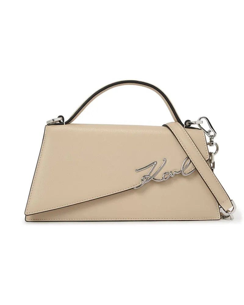 Karl Lagerfeld Signature Umhängetasche - Nude Nude