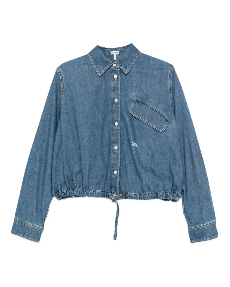 Loewe Jeanshemd mit Klappentasche - Blau Blau