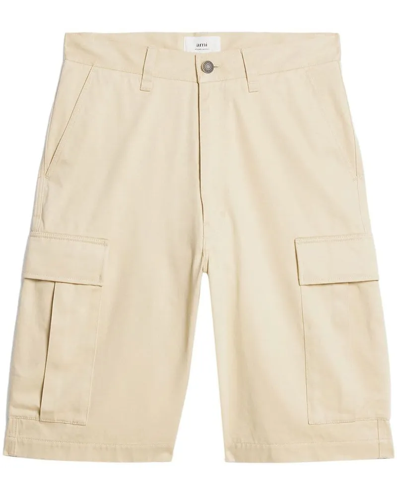 AMI Paris Cargo-Shorts mit geradem Bein - Nude Nude