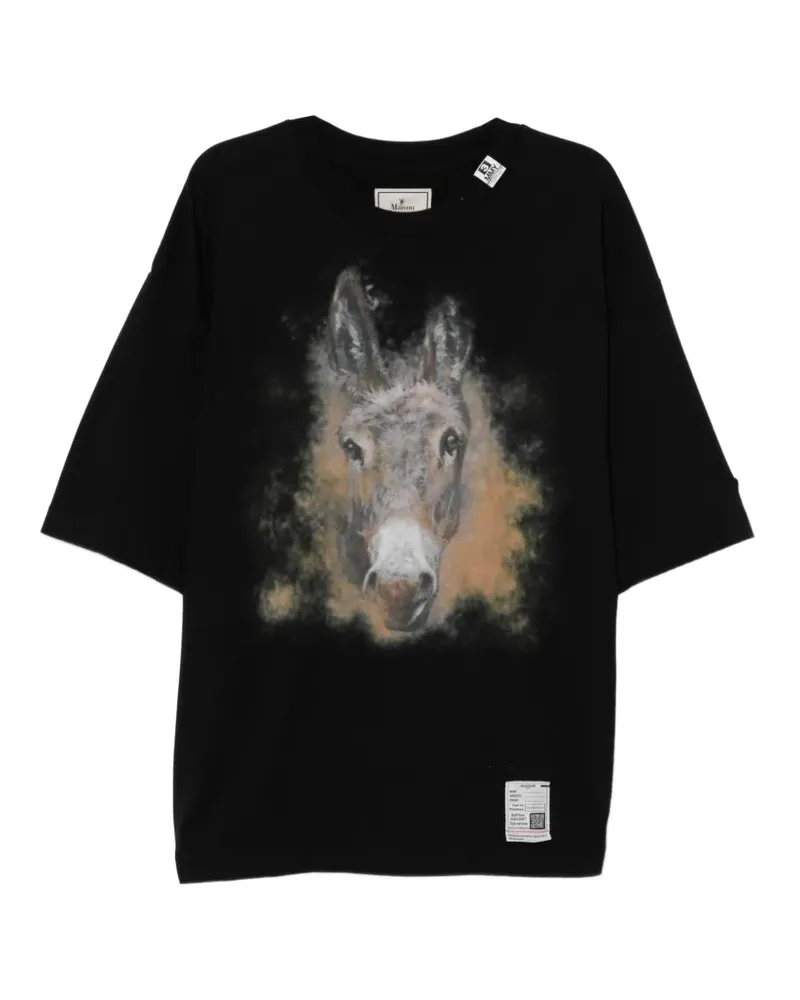 MIHARAYASUHIRO T-Shirt mit grafischem Print - Schwarz Schwarz
