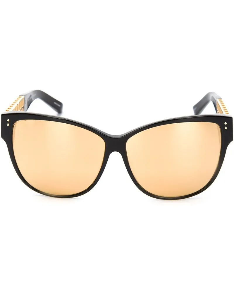 Linda Farrow 411' Sonnenbrille Schwarz