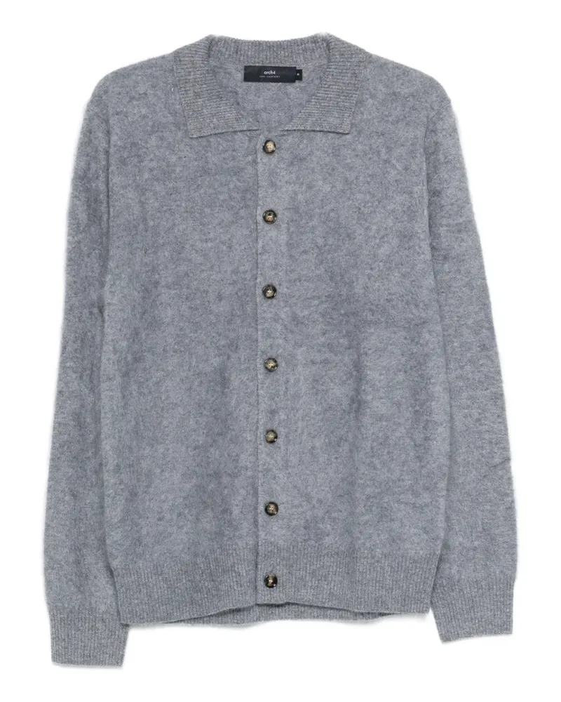 arch4 Mr Brown button-down collared cardigan - Grau Grau