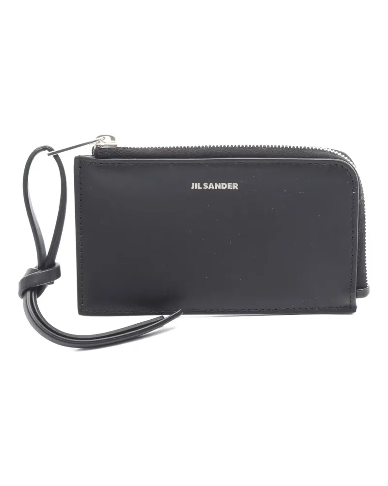 Jil Sander 2020s Giro envelope zip card holder - Schwarz Schwarz