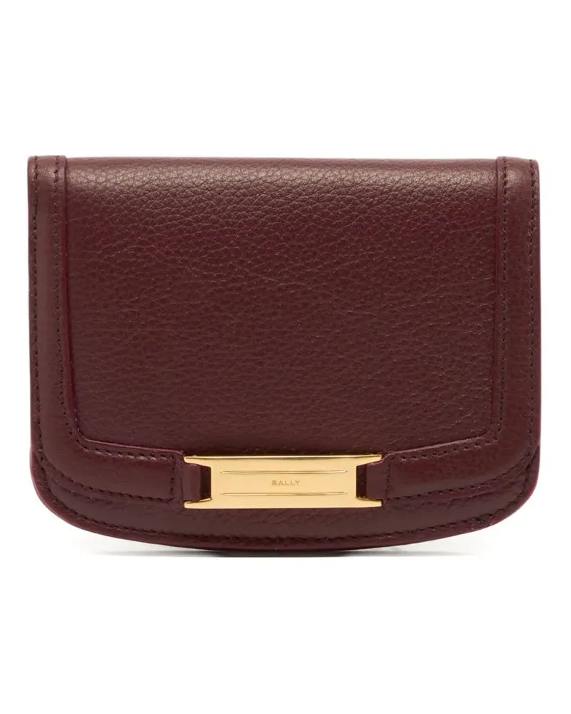 Bally Deco Portemonnaie mit Metall-Schild - Rot Rot