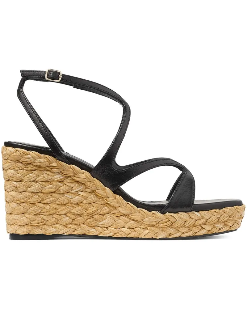 Jimmy Choo Ayla Wedge-Sandalen 85mm - Schwarz Schwarz