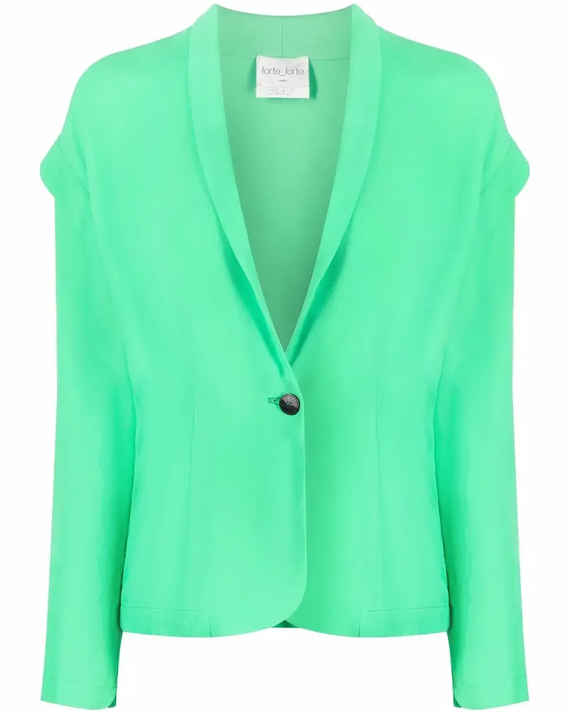 forte_forte Blazer mit tiefen Schultern - Grün Grün