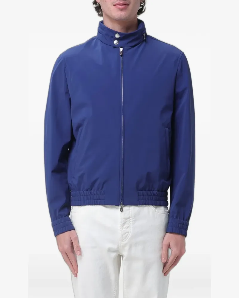 Brunello Cucinelli hooded zip-up jacket - Blau Blau