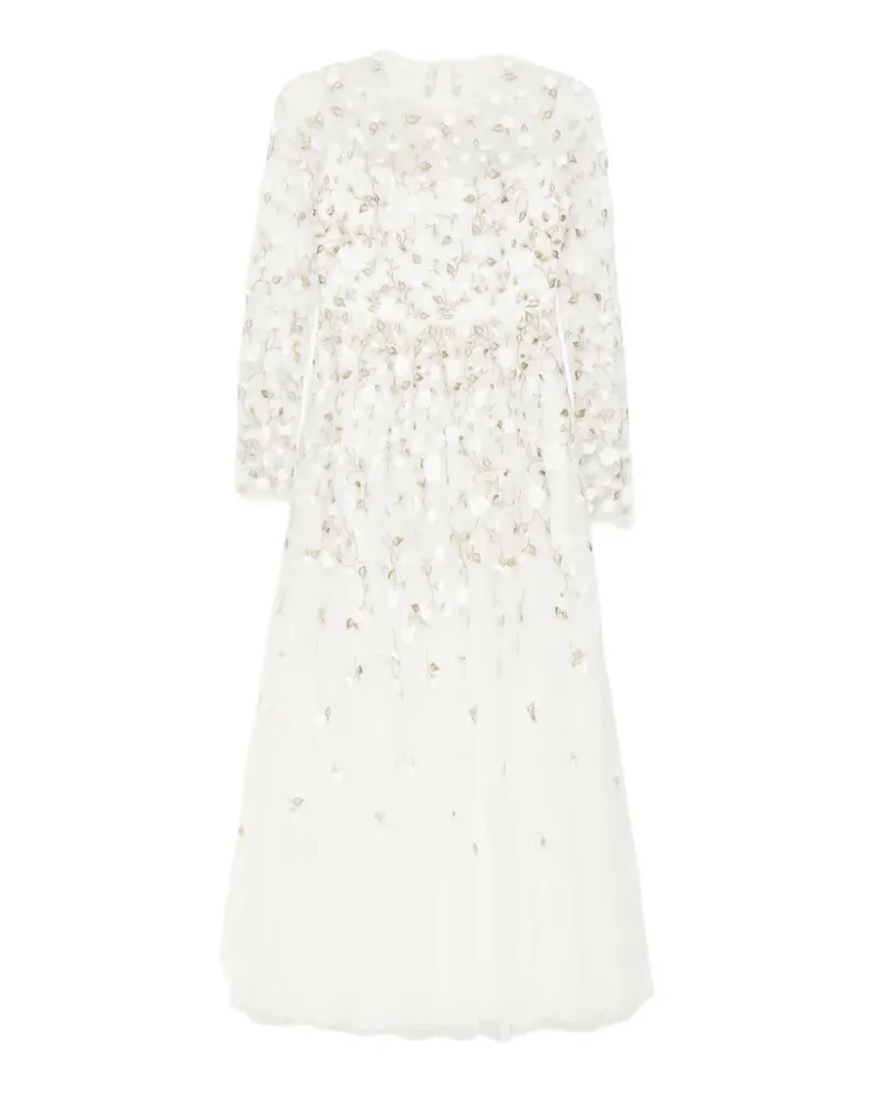 Needle & Thread trailing-roses ankle gown - Nude Nude