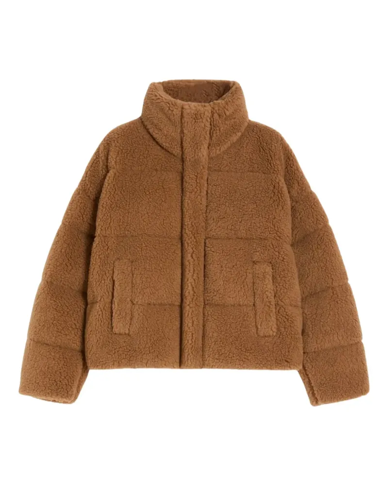 Max Mara Alfredo funnel-neck panelled jacket - Braun Braun