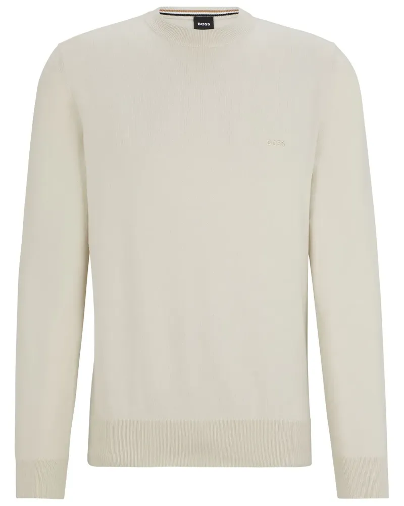 HUGO BOSS Pullover mit Logo-Stickerei - Nude Nude
