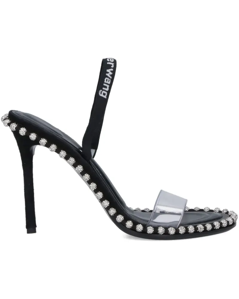Alexander Wang 105mm Nova rhinestone-embellished heeled pumps - Schwarz Schwarz